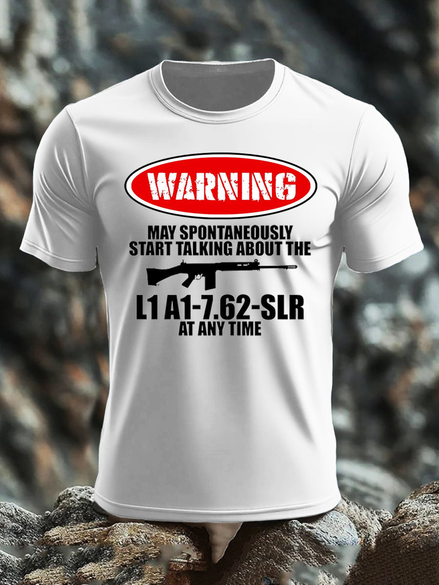 Men's British Veteran imitation cotton short-sleeved T-shirt