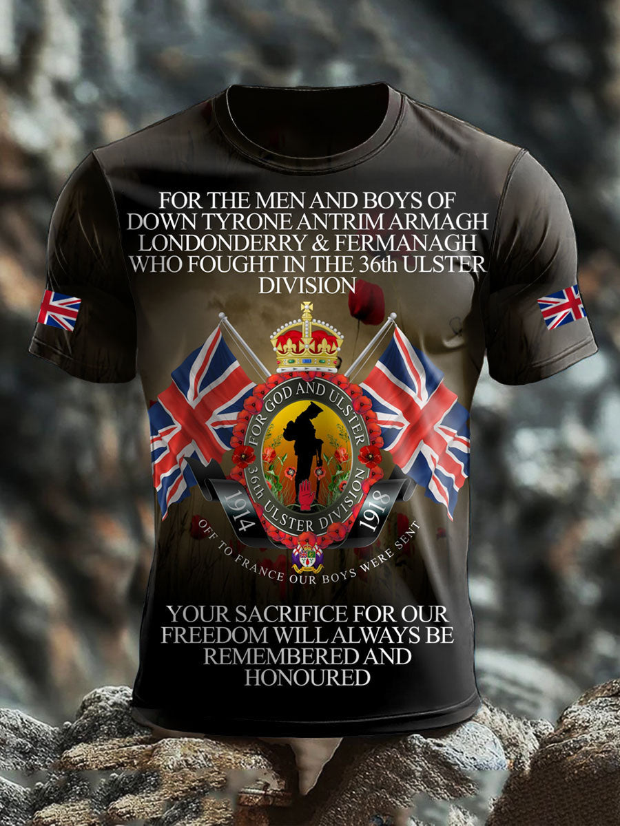 Kurzarm-T-Shirt für britische Veteranen (Herren)