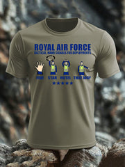 Men's British Veteran imitation cotton short-sleeved T-shirt