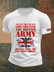 Herren-T-Shirt mit Hundemotiv der britischen Armee (kurzärmelig)