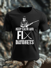 Men's British Veteran imitation cotton short-sleeved T-shirt