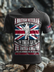 Men's British Veteran short sleeves t-shirt