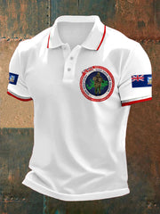 Men's Falklands War UK Flag Printed Casual Tops