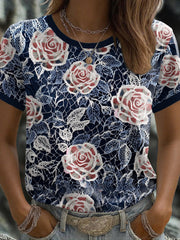 Damen-T-Shirt mit britischem Flaggenmotiv