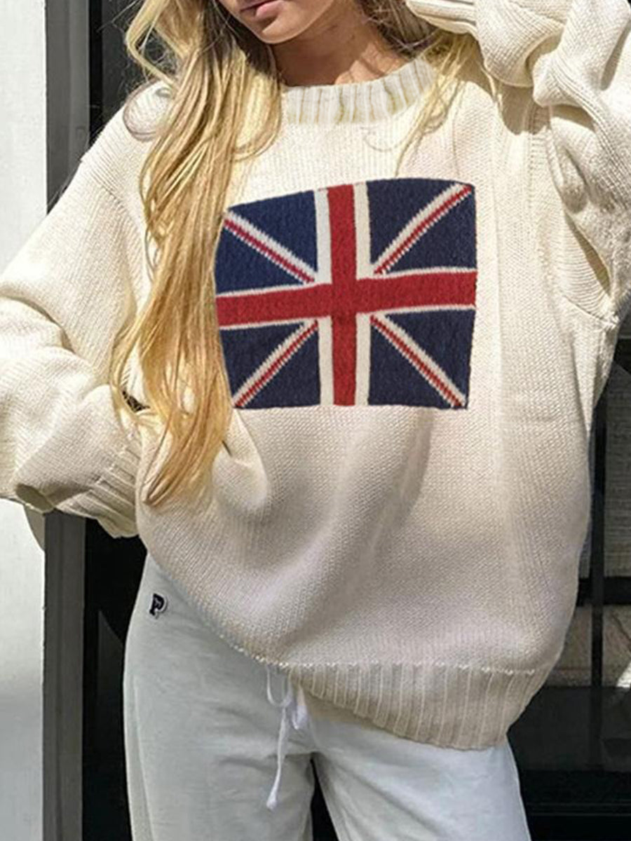 Damen-Sweatshirt mit britischer Flagge