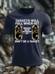 Men's British Veteran imitation cotton short-sleeved T-shirt