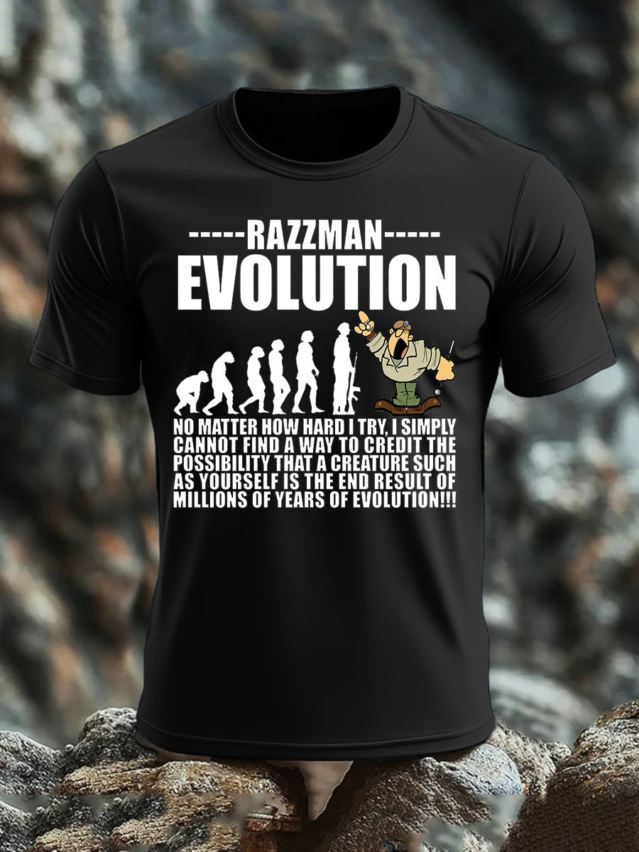 Men's British Veteran imitation cotton short-sleeved T-shirt