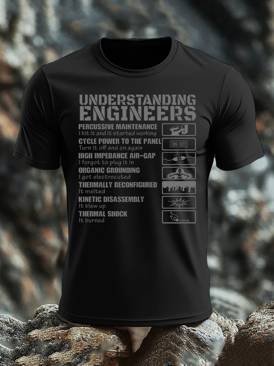 Britisches Veteranen-T-Shirt für Herren, kurzärmelig, aus Baumwolle imitiert