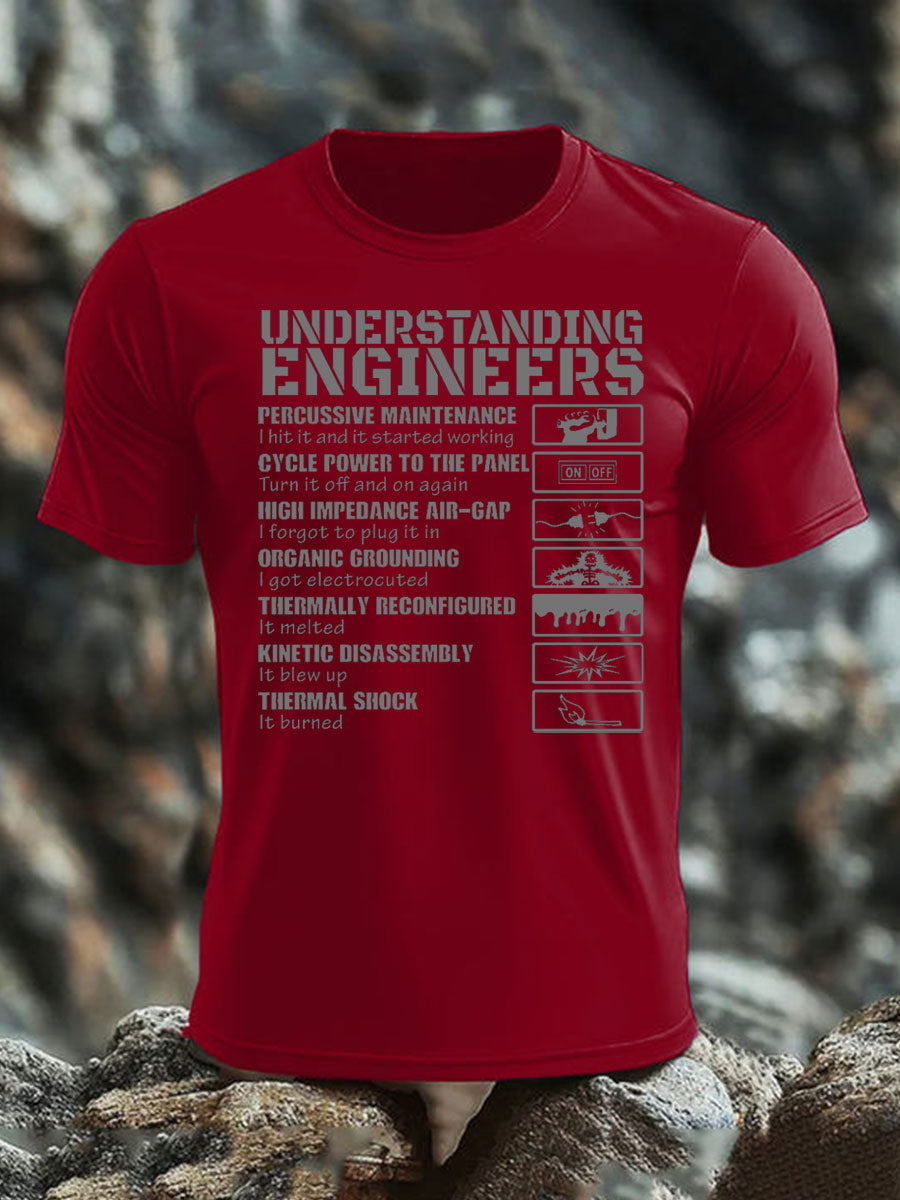 Britisches Veteranen-T-Shirt für Herren, kurzärmelig, aus Baumwolle imitiert