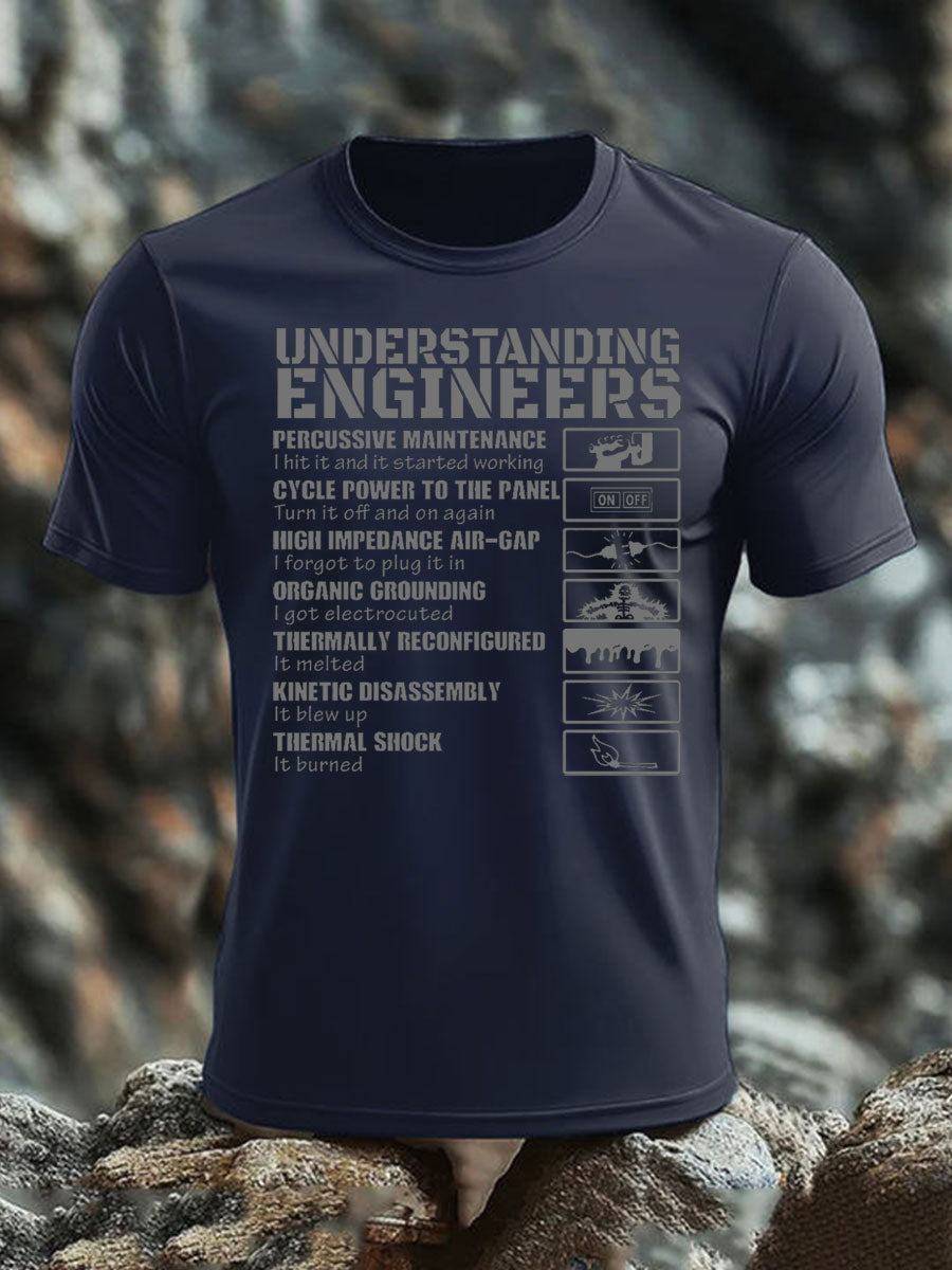 Britisches Veteranen-T-Shirt für Herren, kurzärmelig, aus Baumwolle imitiert