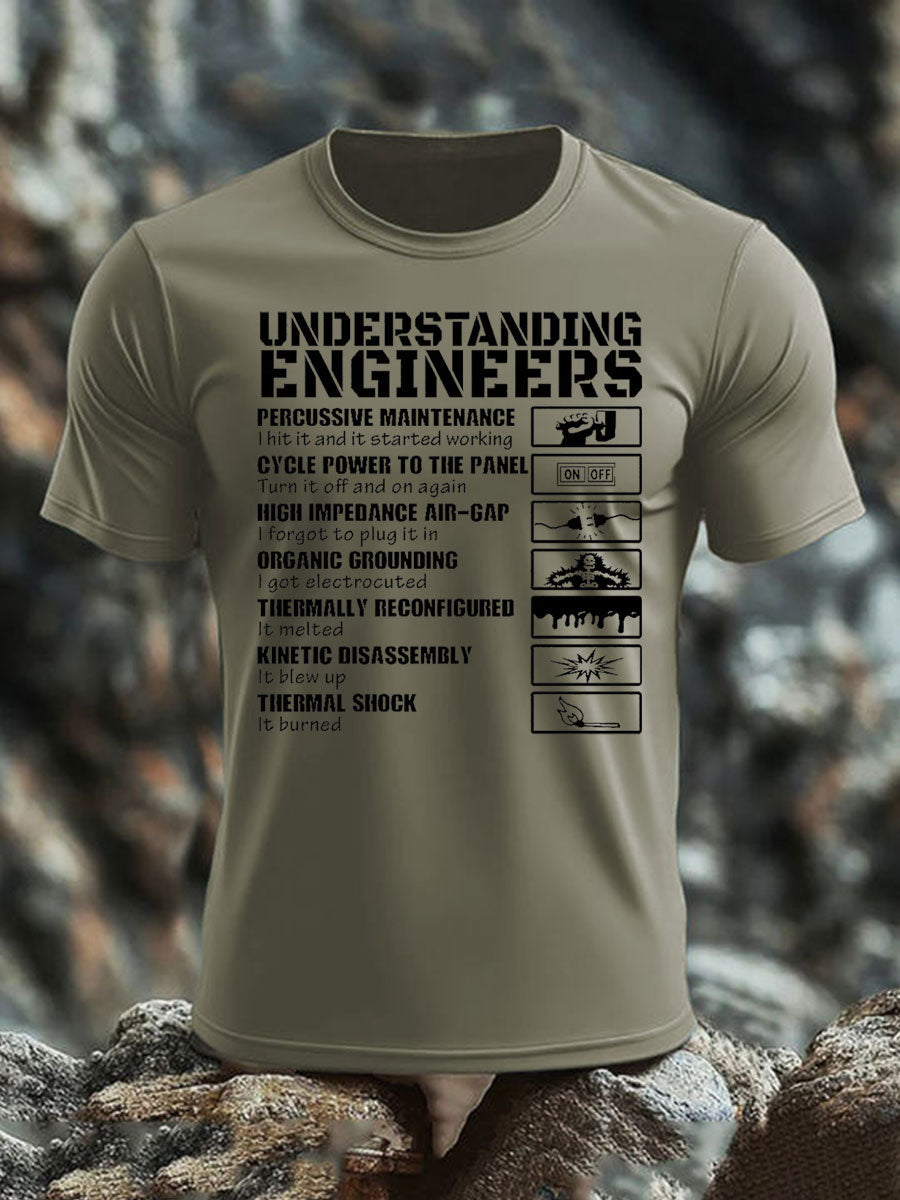 Britisches Veteranen-T-Shirt für Herren, kurzärmelig, aus Baumwolle imitiert