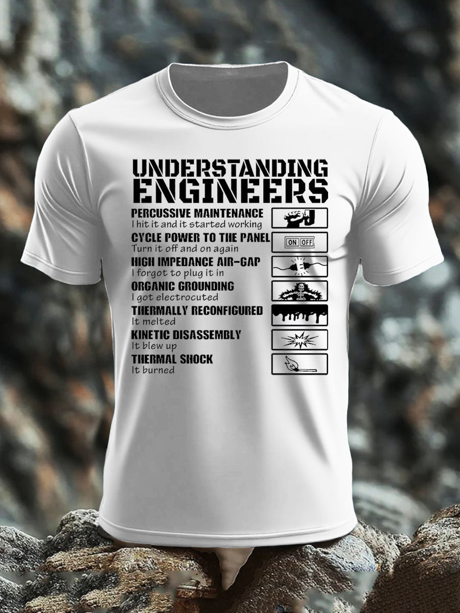 Britisches Veteranen-T-Shirt für Herren, kurzärmelig, aus Baumwolle imitiert
