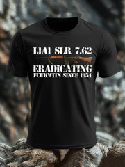 Britisches Veteranen-T-Shirt für Herren, kurzärmelig, aus Baumwolle imitiert