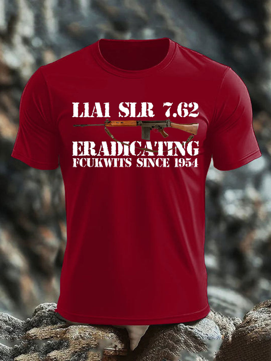 Britisches Veteranen-T-Shirt für Herren, kurzärmelig, aus Baumwolle imitiert