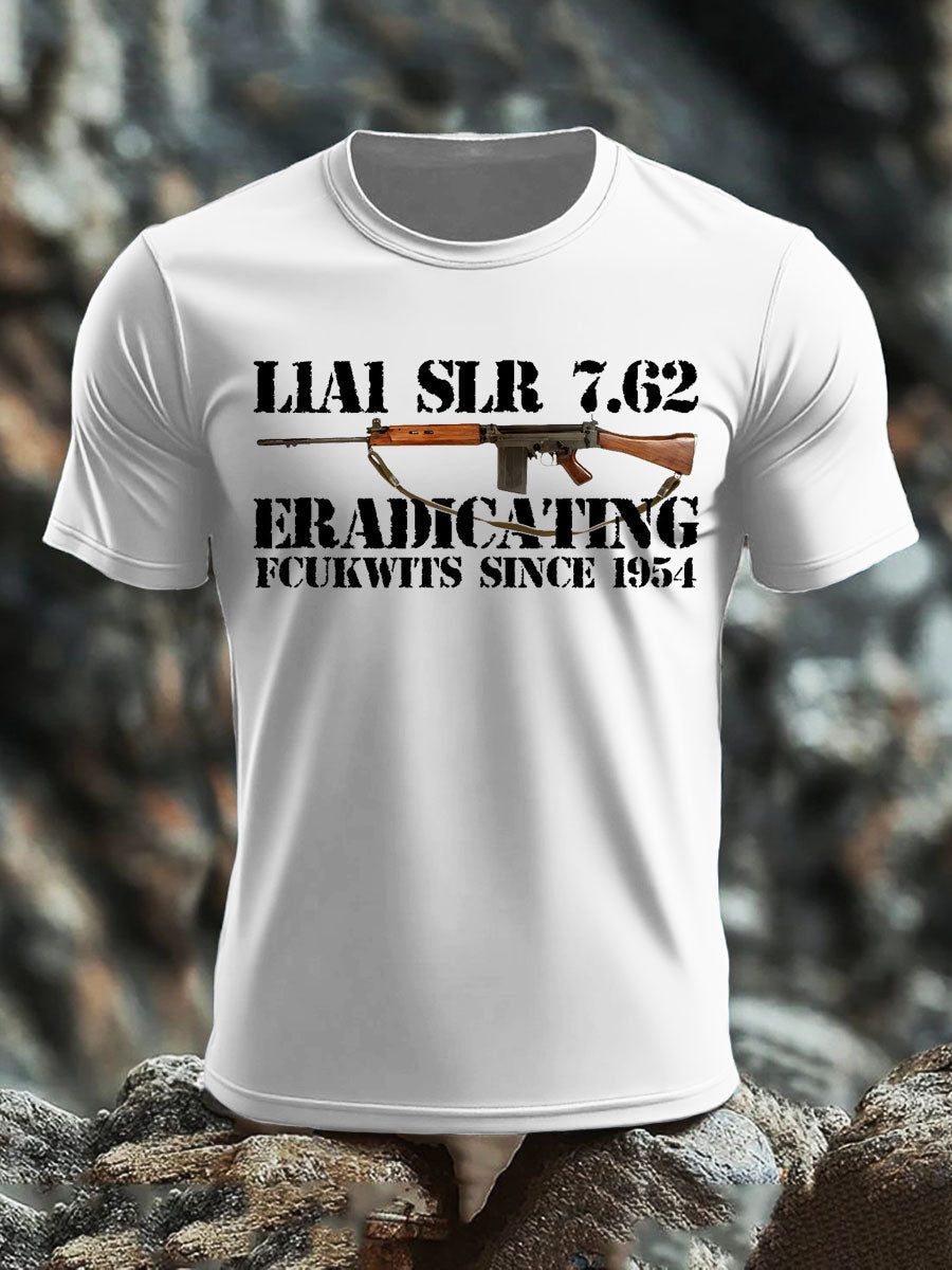 Britisches Veteranen-T-Shirt für Herren, kurzärmelig, aus Baumwolle imitiert