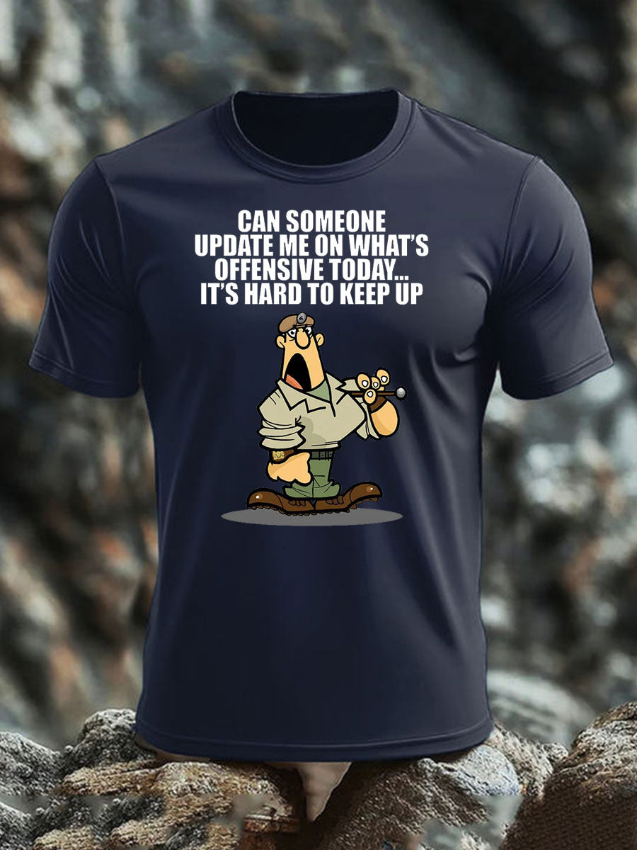 Britisches Veteranen-T-Shirt für Herren, kurzärmelig, aus Baumwolle imitiert