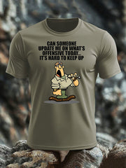 Britisches Veteranen-T-Shirt für Herren, kurzärmelig, aus Baumwolle imitiert