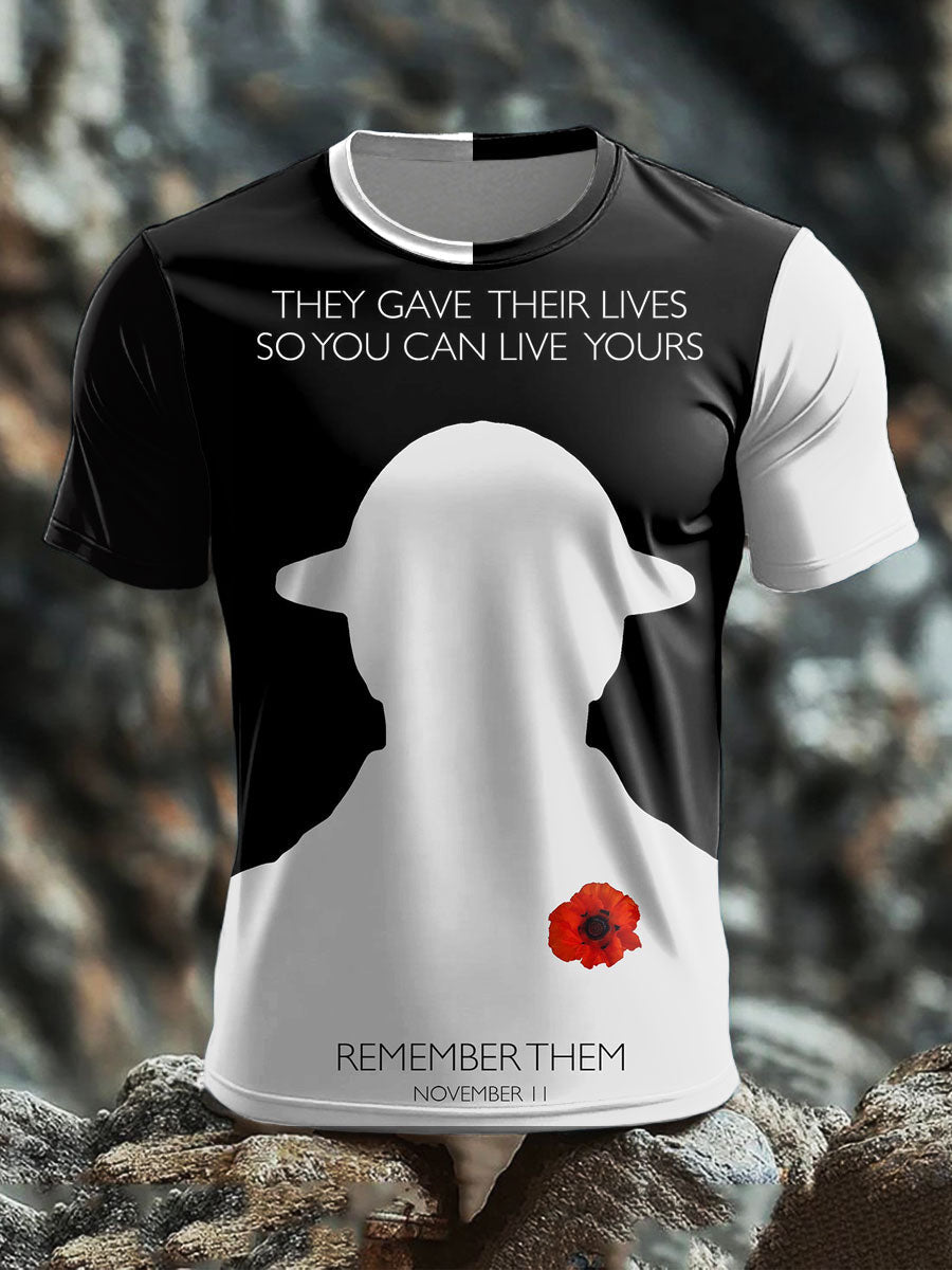 Kurzarm-T-Shirt für britische Veteranen (Herren)