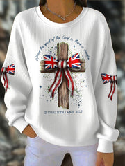 Damen-Sweatshirt mit britischem Flaggenmotiv
