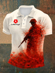 Britisches Poloshirt für Herren zum Gedenktag der Toten