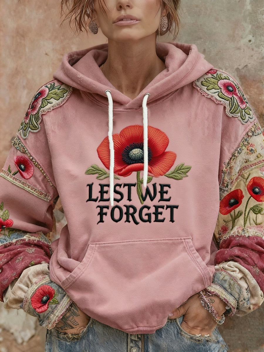 Mohnblumen-Hoodie zum Gedenktag der Frauen