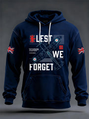 Herren-Hoodie „Lest We Forget“