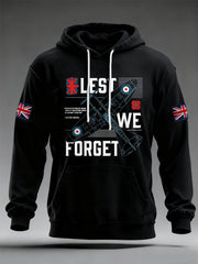 Herren-Hoodie „Lest We Forget“