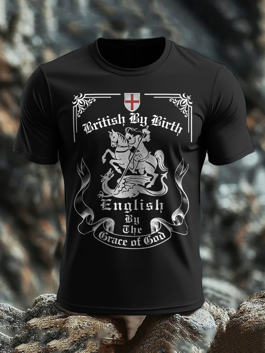 Herren-T-Shirt mit englischem Aufdruck