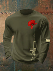 Herren-Sweatshirt mit Rundhalsausschnitt zum britischen Gedenktag