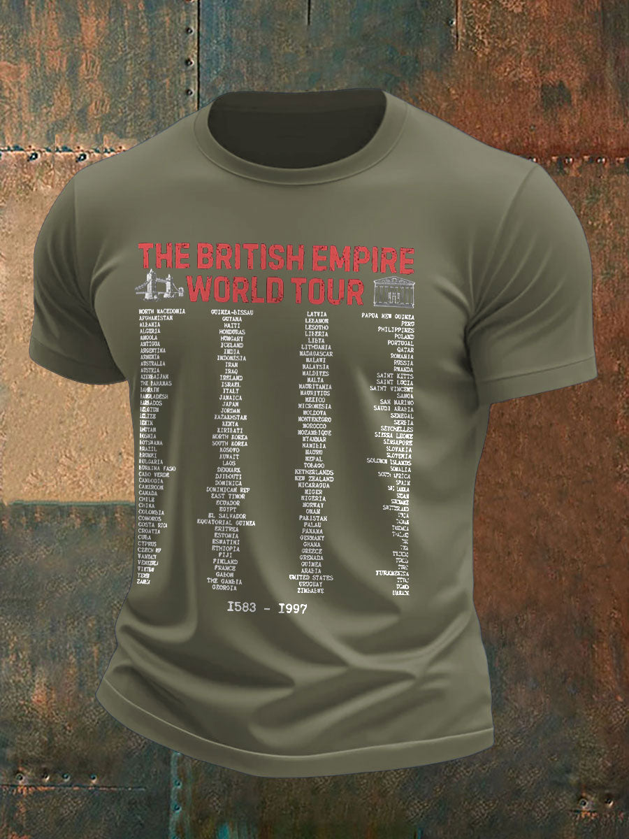 Men's UK History Lover Printed T-shirt