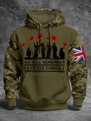 Herren-Hoodie zum Gedenktag „Damit wir nicht vergessen“