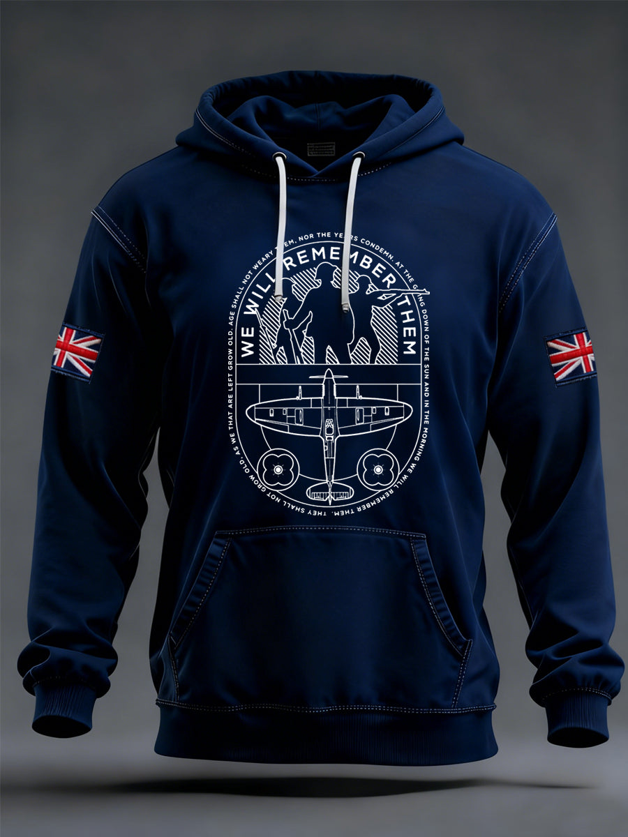 Herren-Hoodie „Wir werden sie nicht vergessen“