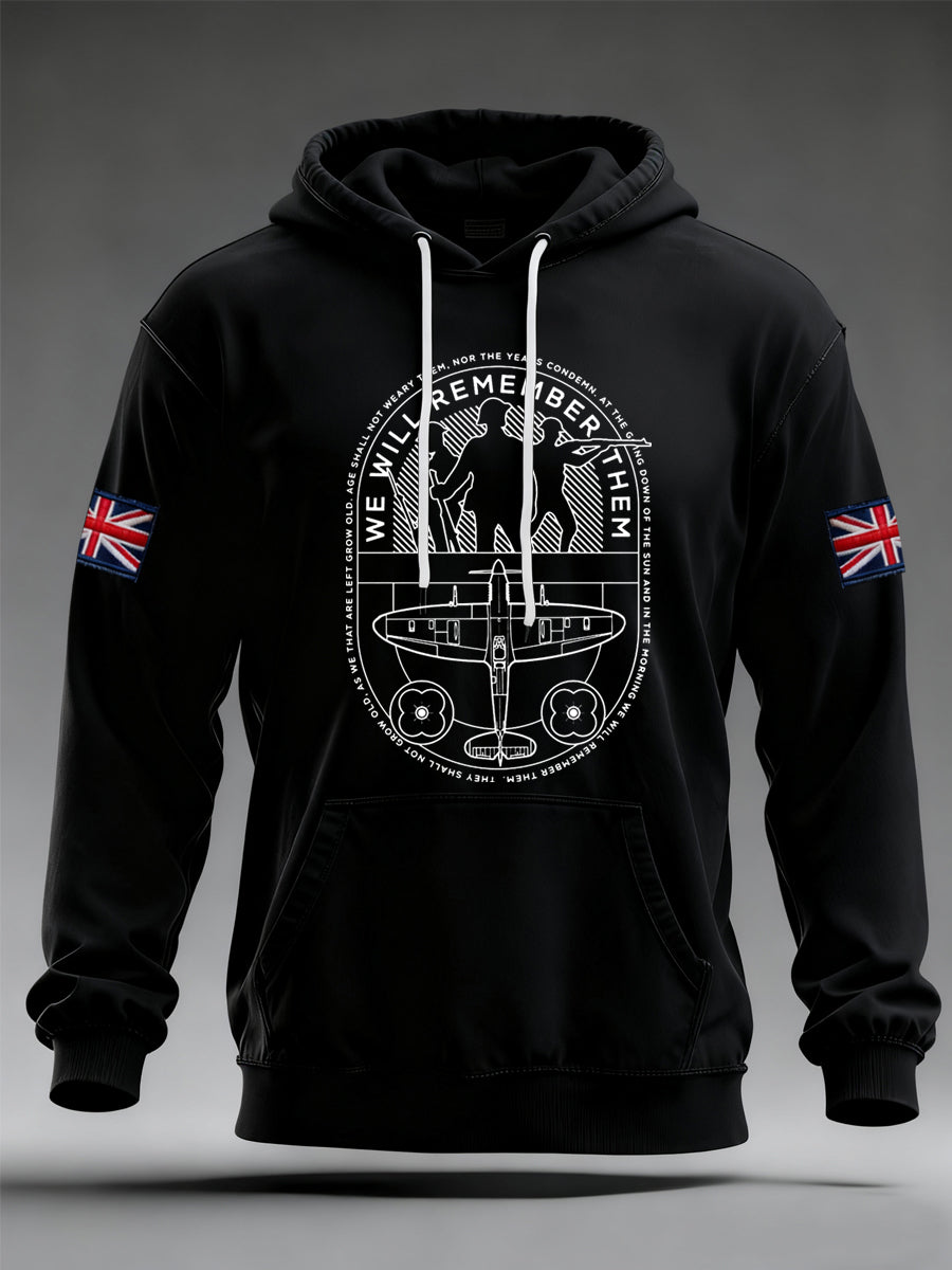 Herren-Hoodie „Wir werden sie nicht vergessen“