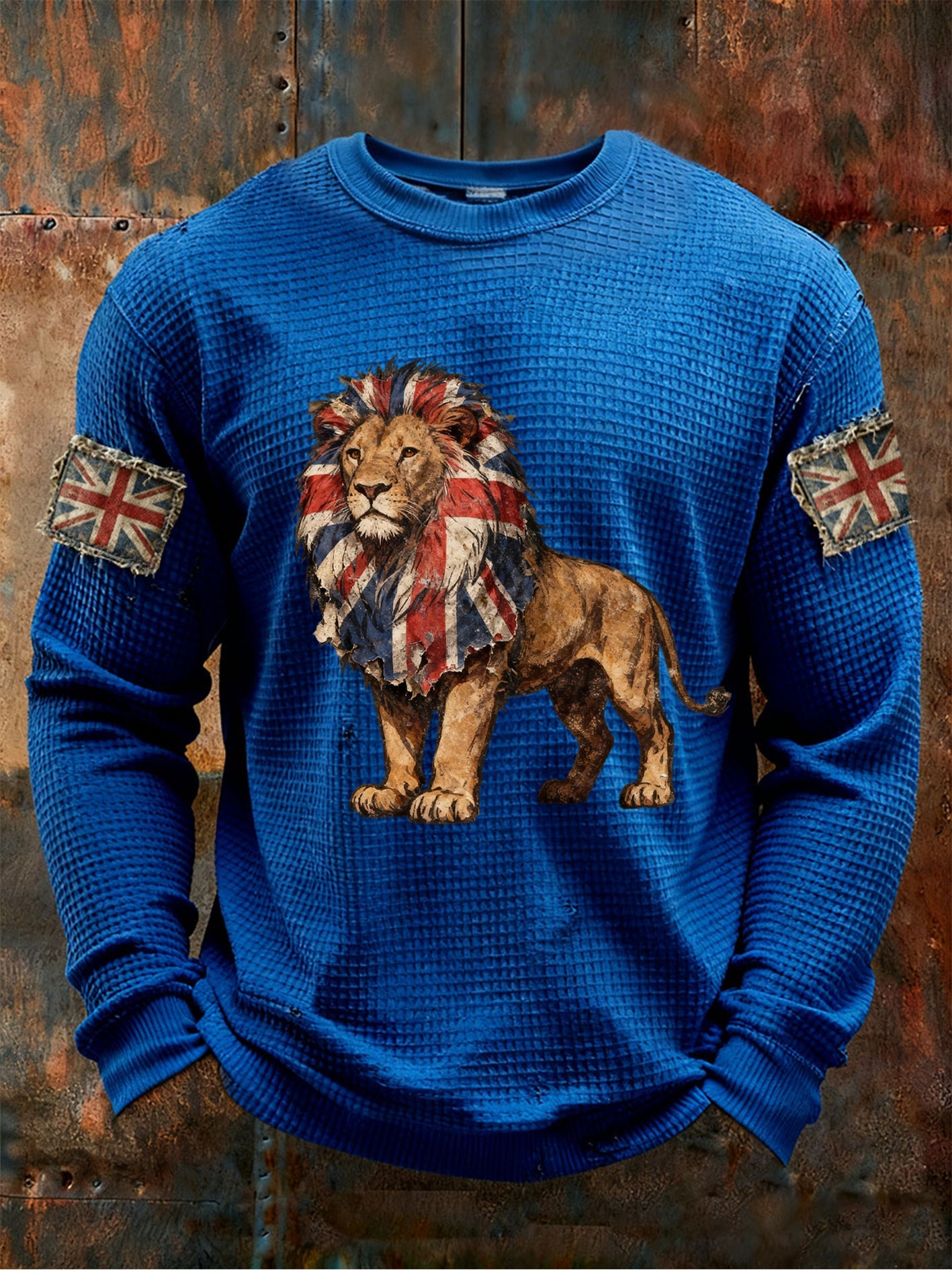 Men's Vintage British Lion Waffle Top