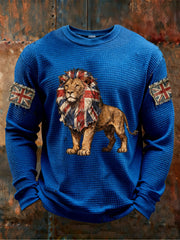 Men's Vintage British Lion Waffle Top