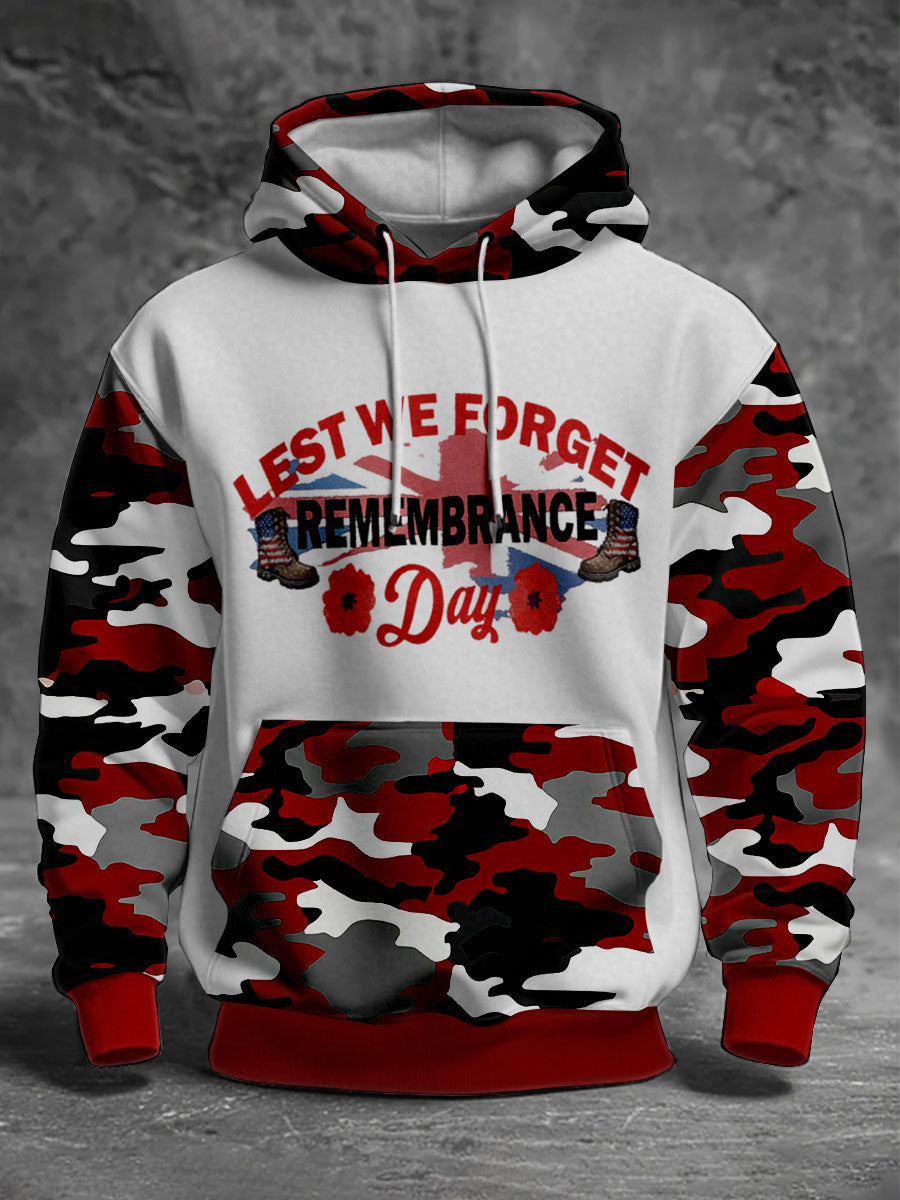 Herren-Hoodie zum Gedenktag „Lest We Forget“ (Standardpassform)
