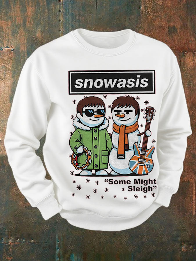 Men's UK Music Lover Funny Christmas Printed Sweatshirt