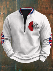 Herren-Sweatshirt mit Aufdruck „Never In The Field“