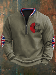 Herren-Sweatshirt mit Aufdruck „Never In The Field“
