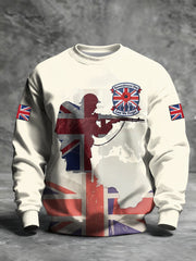 Men's Remembrance Day Lest We Forget Printed Sweatshirt