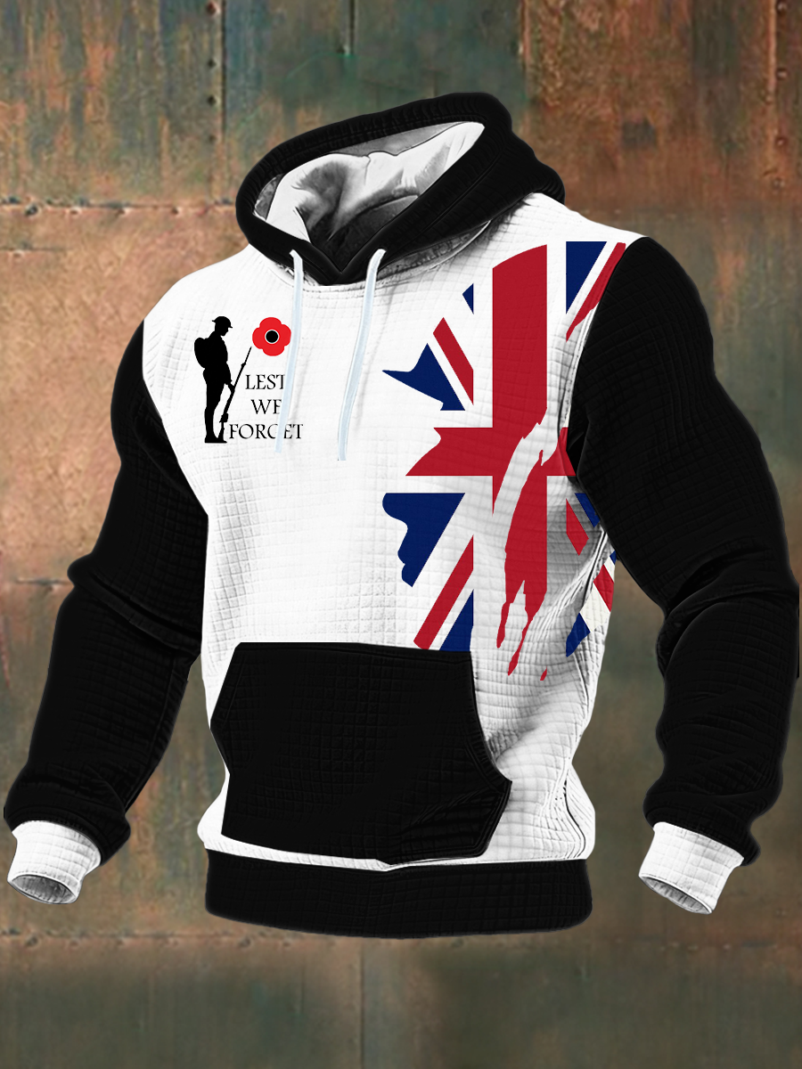 Herren-Hoodie zum Gedenktag „Damit wir nicht vergessen“