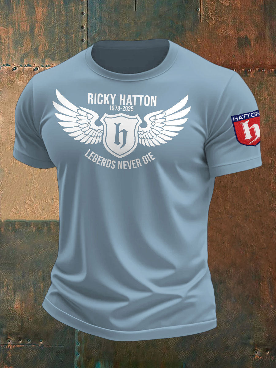 Men's Boxing Lover Rip Hitman Legend Printed T-Shirt