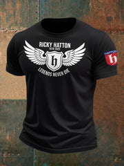 Men's Boxing Lover Rip Hitman Legend Printed T-Shirt