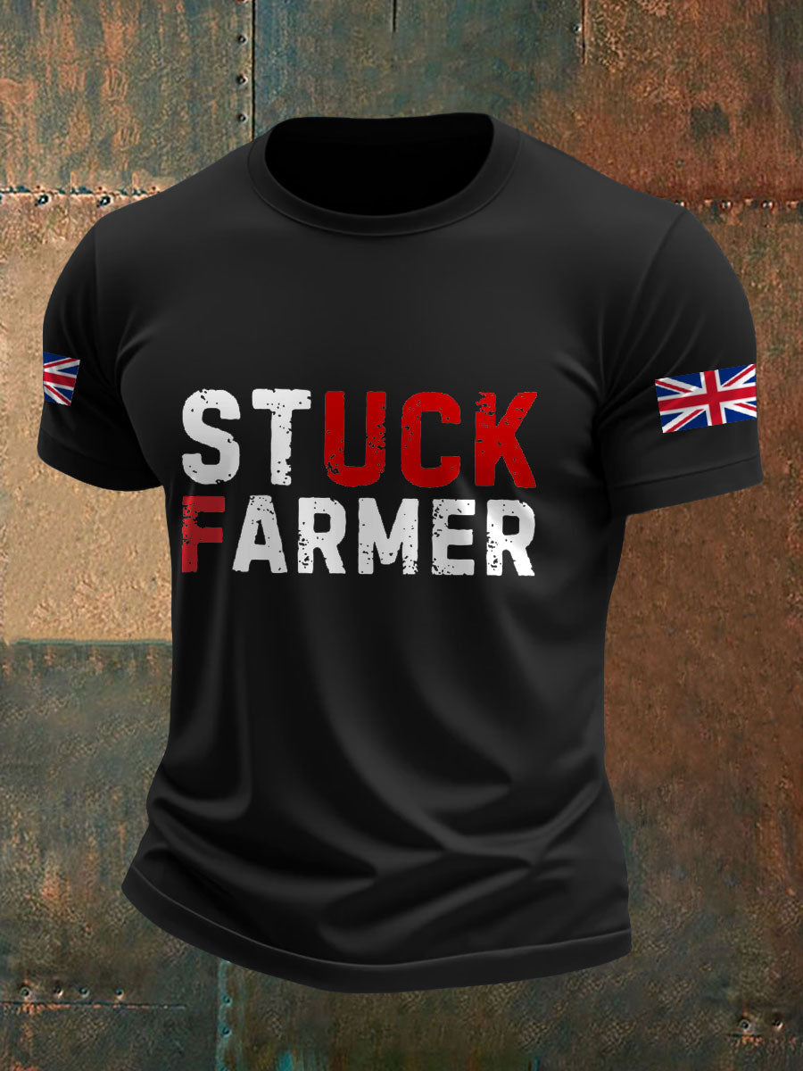 Herren-T-Shirt mit Aufdruck der britischen Flagge