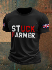 Herren-T-Shirt mit Aufdruck der britischen Flagge