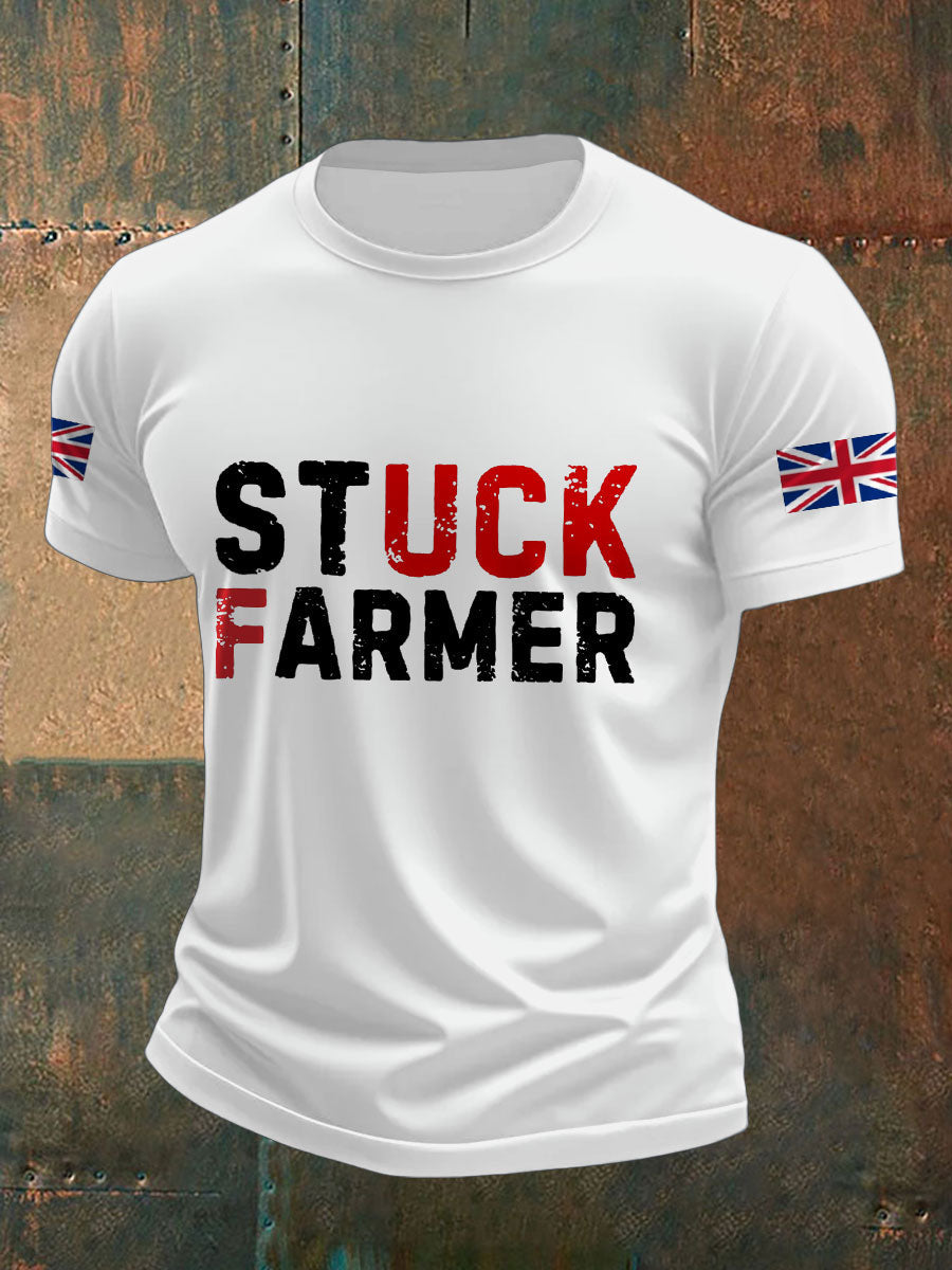 Herren-T-Shirt mit Aufdruck der britischen Flagge