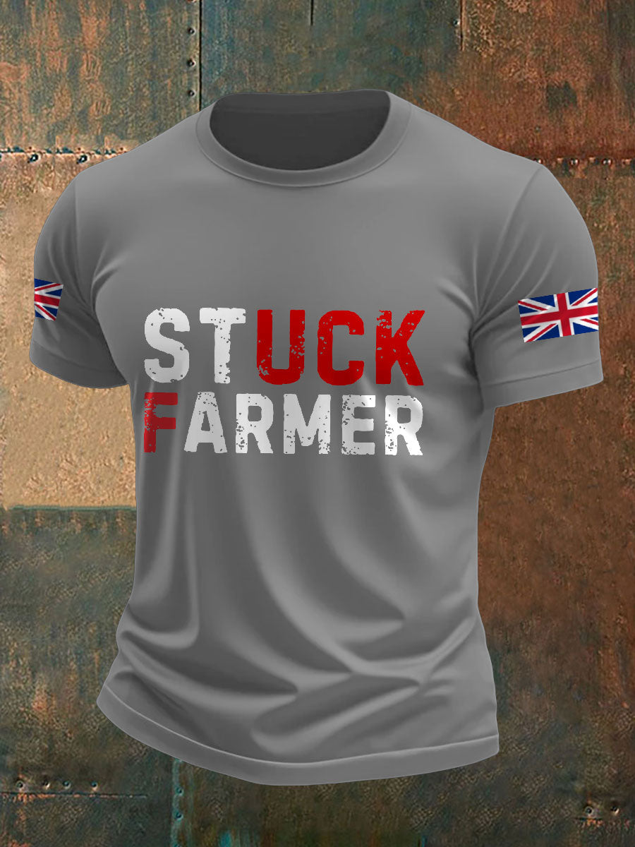 Herren-T-Shirt mit Aufdruck der britischen Flagge