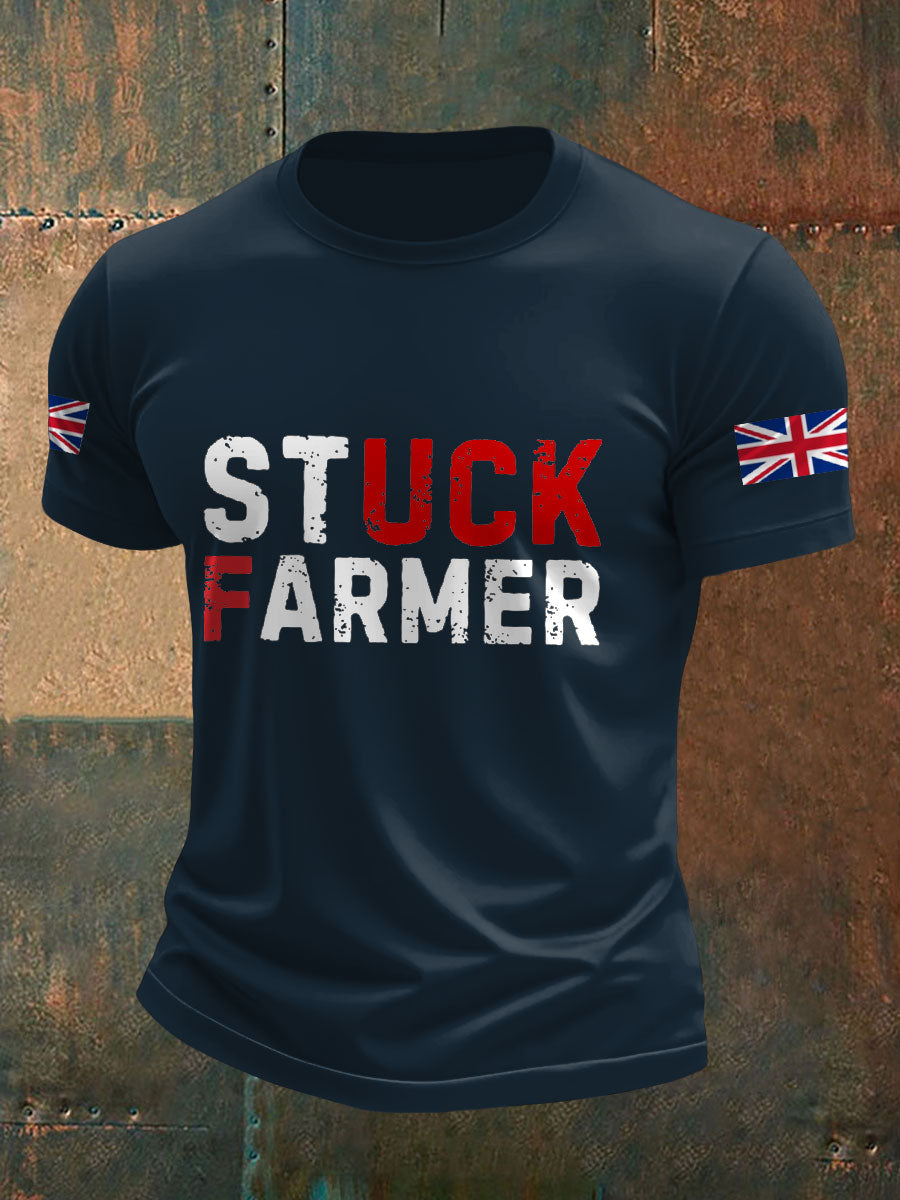 Herren-T-Shirt mit Aufdruck der britischen Flagge