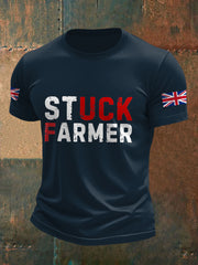 Herren-T-Shirt mit Aufdruck der britischen Flagge