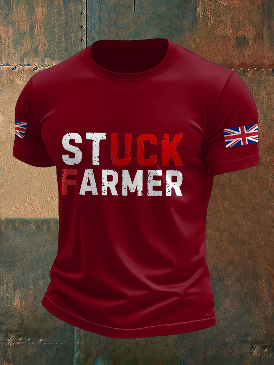 Herren-T-Shirt mit Aufdruck der britischen Flagge